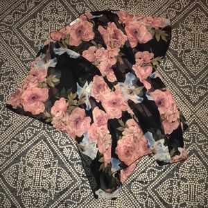 Sheer kimono/cover up top